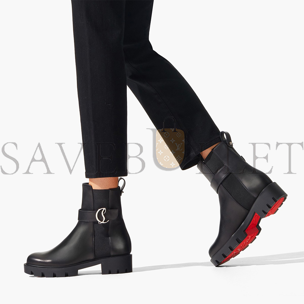 CHRISTIAN CL CHELSEA BOOTY LUGLOW BOOTS CALF LEATHER BLACK 1230304BK01 CHRISTIAN CL CHELSEA BOOTY LUGLOW BOOTS CALF LEATHER BLACK 1230304BK01